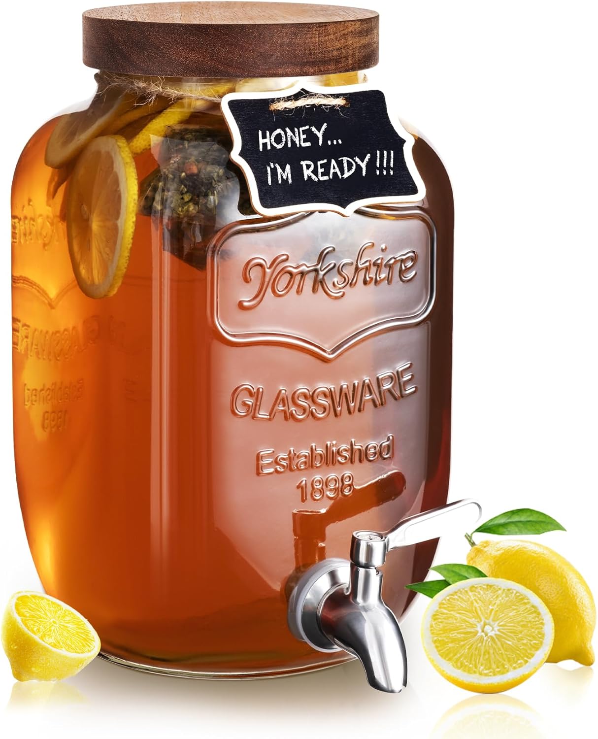Vintage Glass Beverage Dispenser